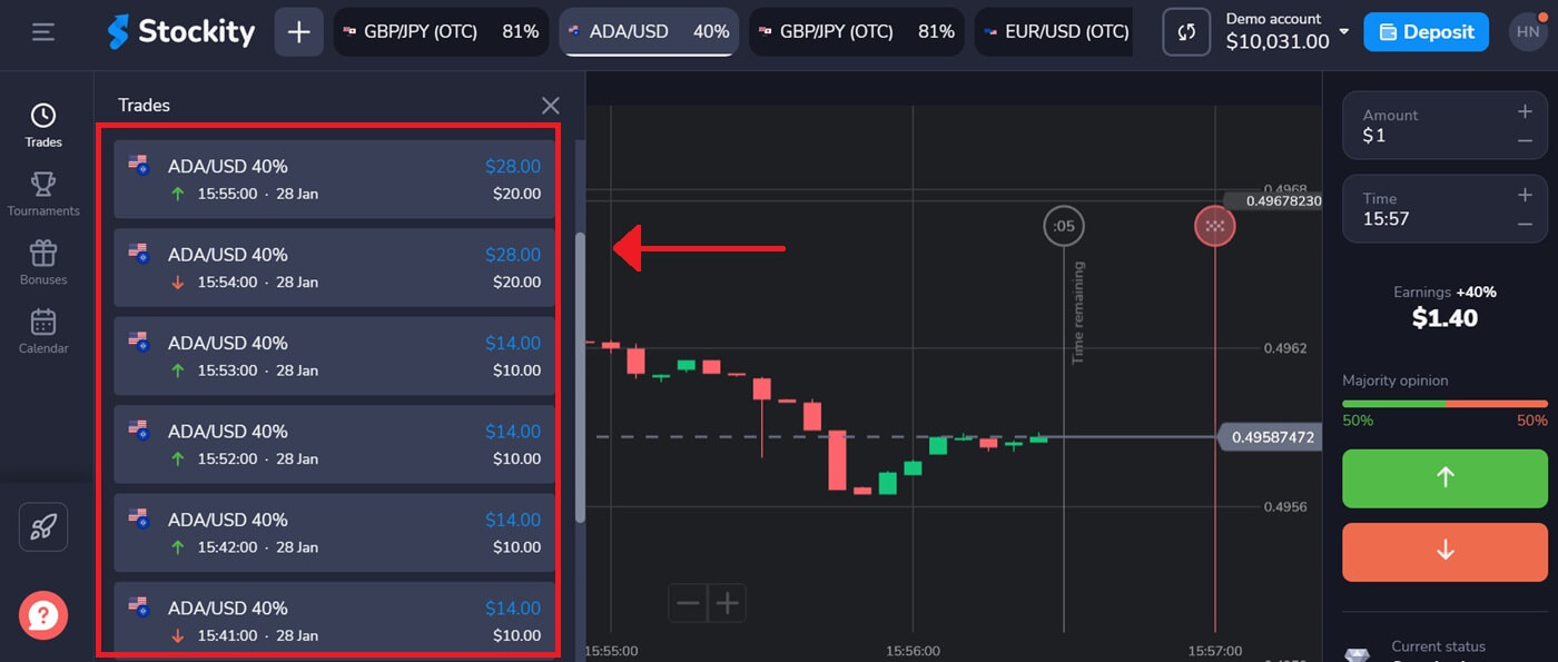Stockity Deposit and Trade Binary Options — Funding, Orders, Execution